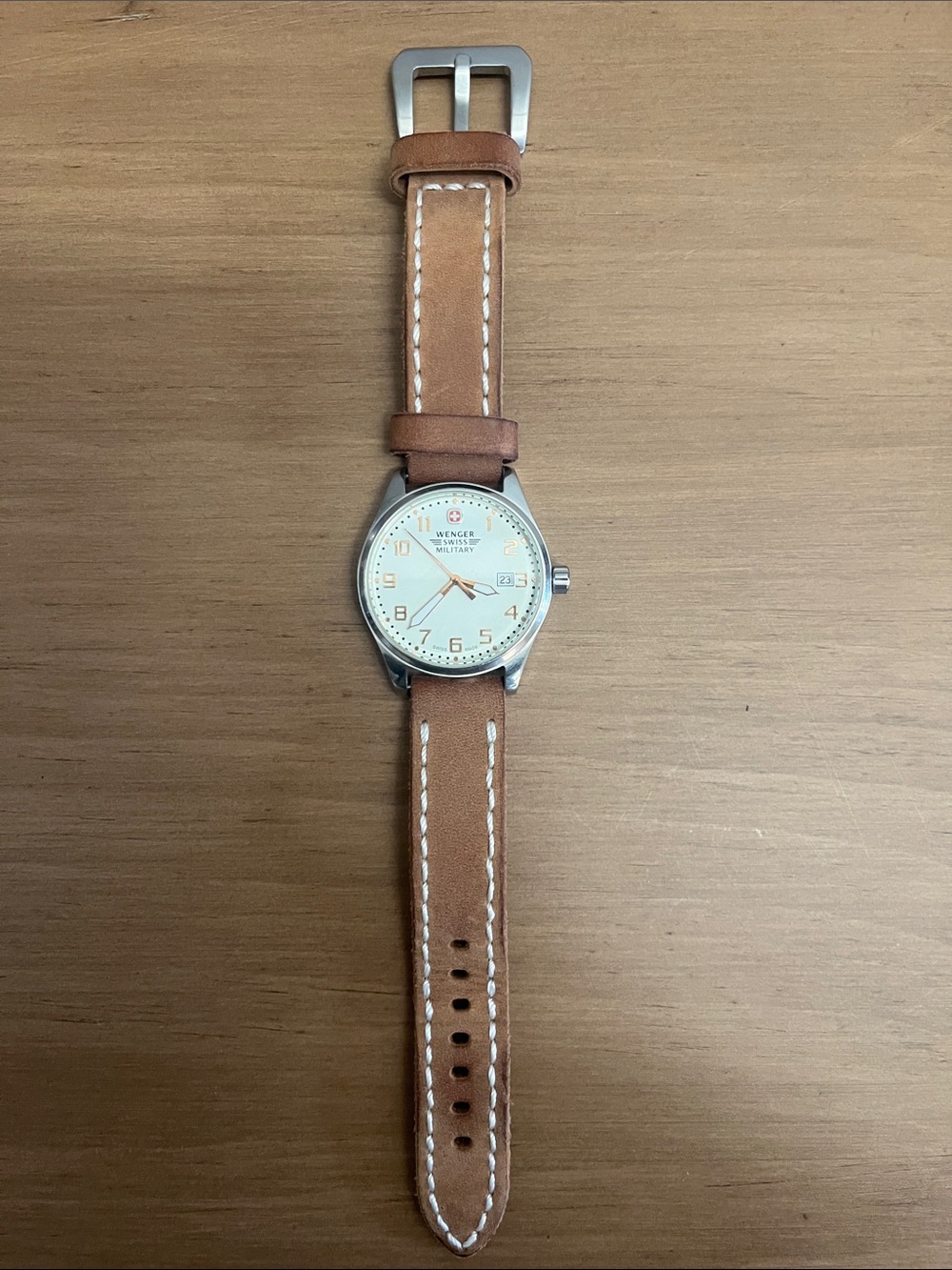 Wenger Swiss Military 79004 Watch with Tan Leather Strap